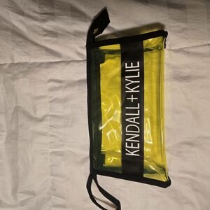 Kendall + Kylie Yellow Transparent Pouch